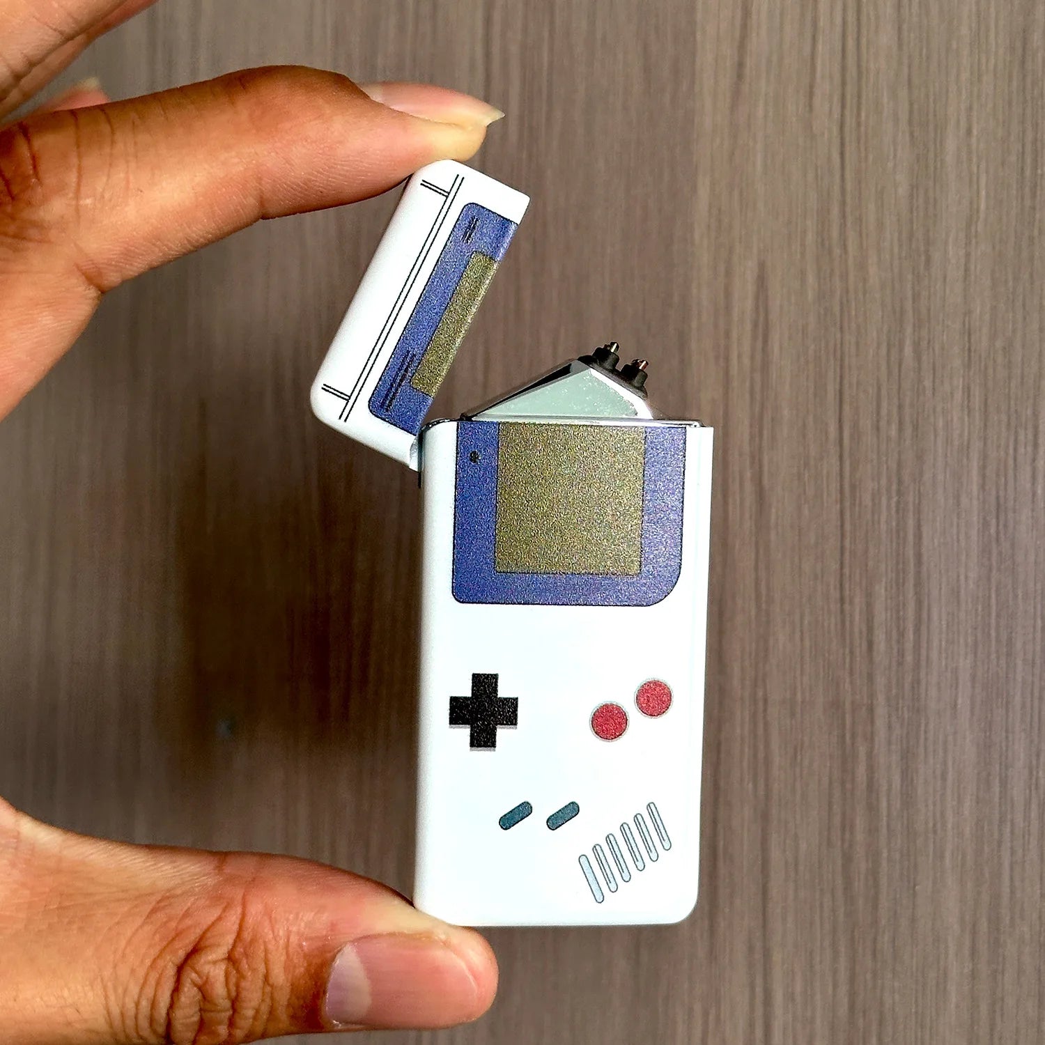 New Electric Rechargeable Game Machine Pattern Lighter Windproof USB Charging Dual Arc Cigarettes Lighters & Smoking Accessories