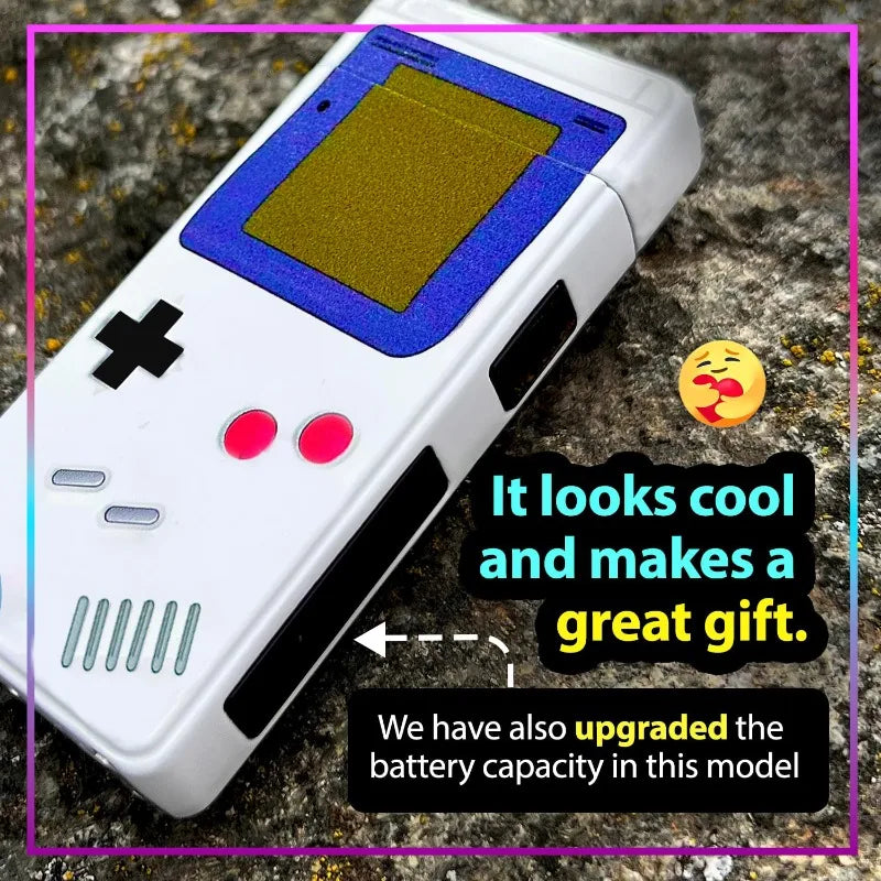 New Electric Rechargeable Game Machine Pattern Lighter Windproof USB Charging Dual Arc Cigarettes Lighters & Smoking Accessories