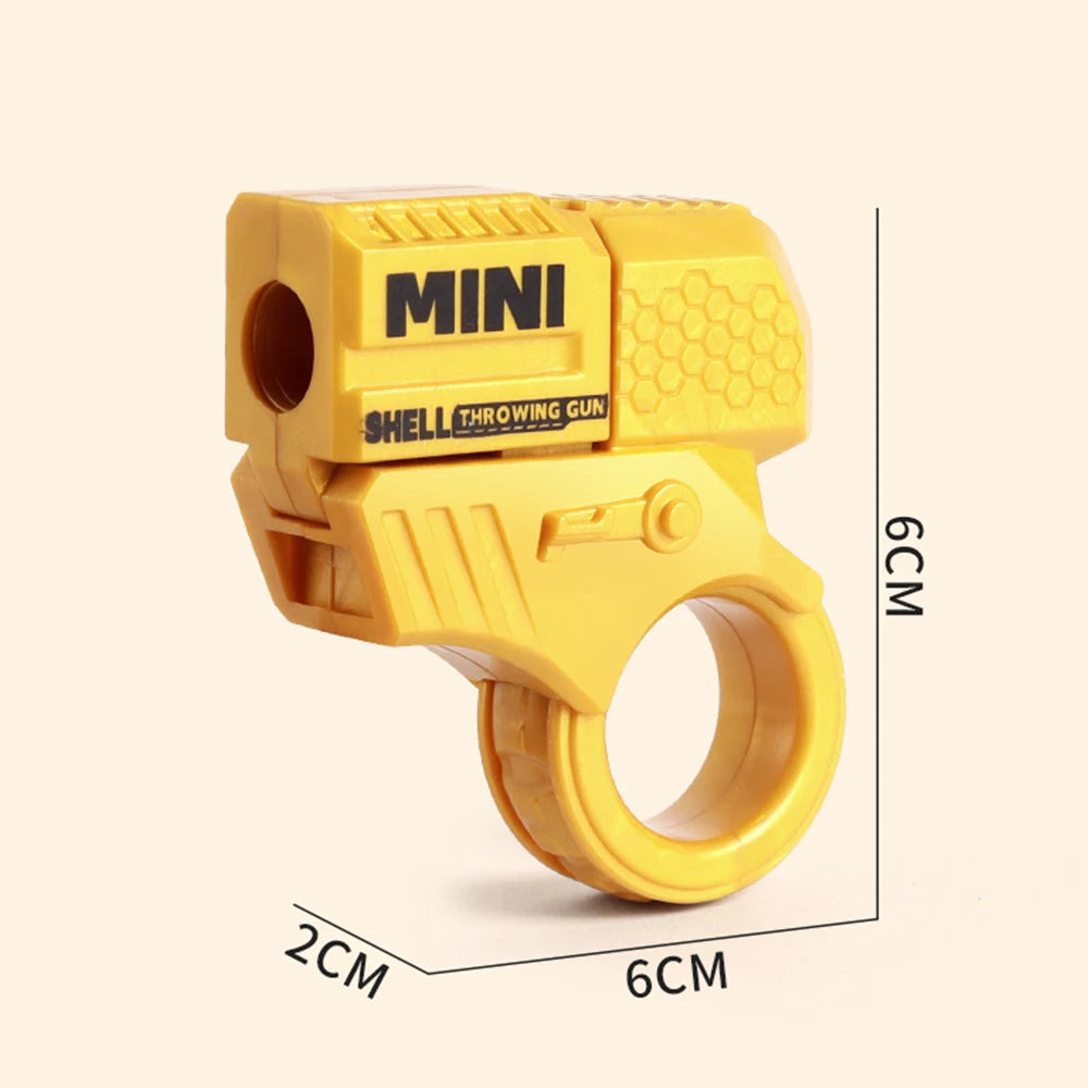 Mini Pistol Stress Relief Toys Keychain Decompression Launcher Model Keyring for Woman Men Handbag Accessories Gift
