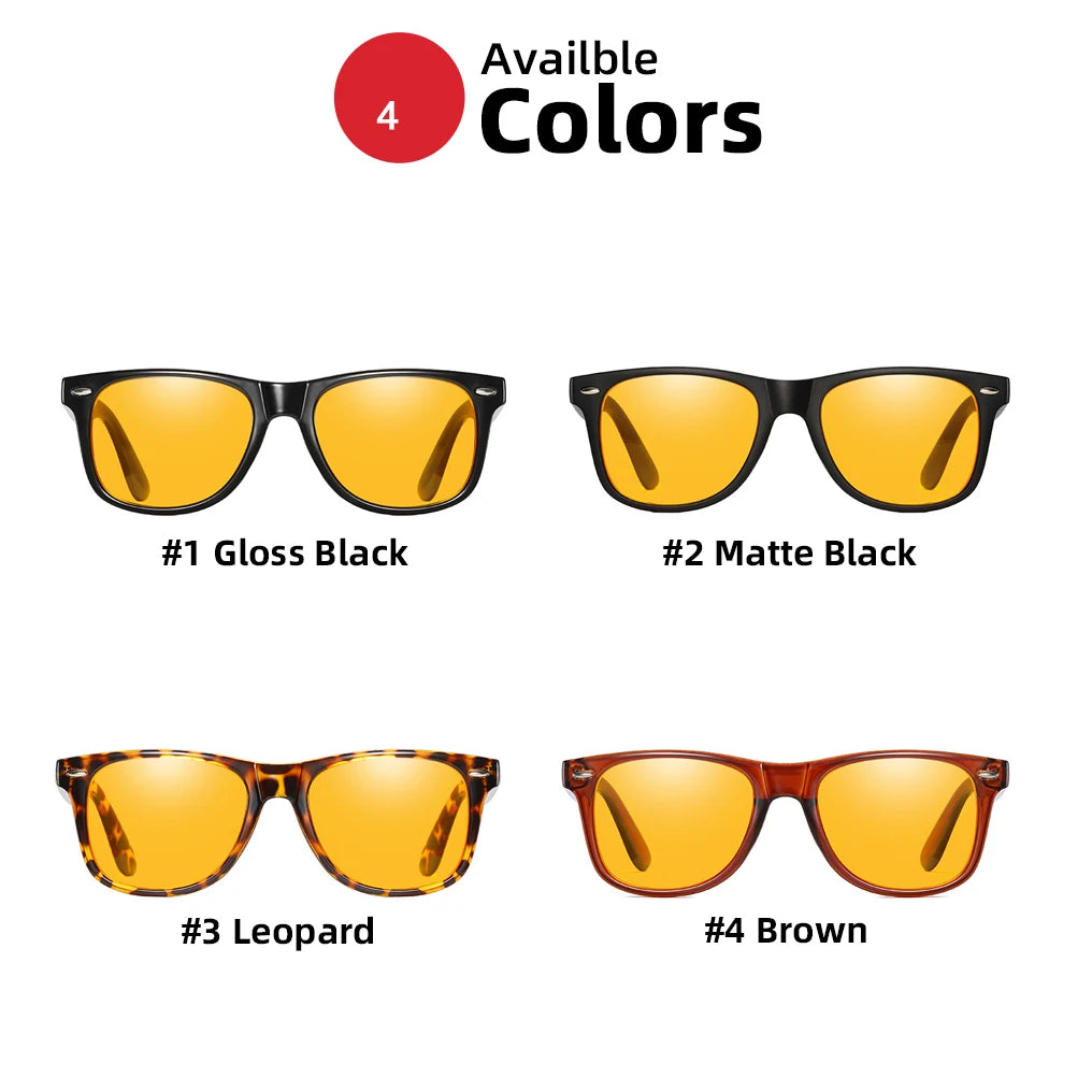 Night Vision Blue Light Blocking Glasses Men Square Computer Eye Protection Eyeglasses Gaming Women Orange Eyewear