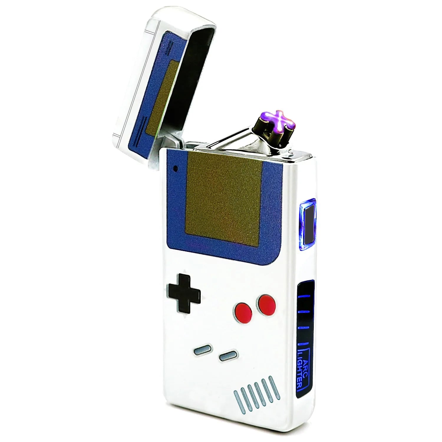 New Electric Rechargeable Game Machine Pattern Lighter Windproof USB Charging Dual Arc Cigarettes Lighters & Smoking Accessories