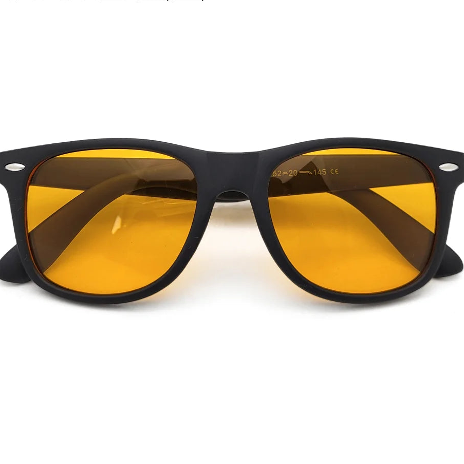 Night Vision Blue Light Blocking Glasses Men Square Computer Eye Protection Eyeglasses Gaming Women Orange Eyewear